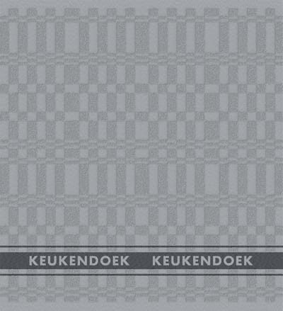 DDDDD - 6x Keukendoek - Pelle - 50x55 cm - Grijs - Set van 6 stuks
