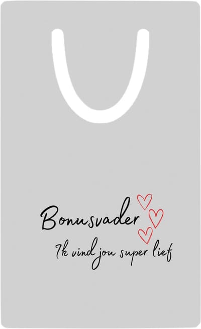 Hacebo® - bonusvader ik vind jou super lief metalen boekenlegger - Papa - de liefste bonusvader - vader cadeautjes - vaderdag - verjaardag - geschenk - kado Bladwijzer boekenleggers - 7.6 cm x 5cm
