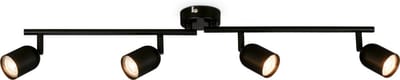 BRILONER - Opbouwspot - plafondlamp draaibaar - GU10 fitting - - 70,5 x 8 x 11 cm - Zwart