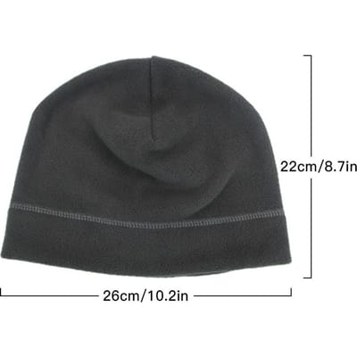 Sports d'extérieur Hommes Casquette de cyclisme Hiver Chaud Doublure de casque de vélo Casquette Bonnet pour la course à pied le ski la moto Headwear bleu foncé