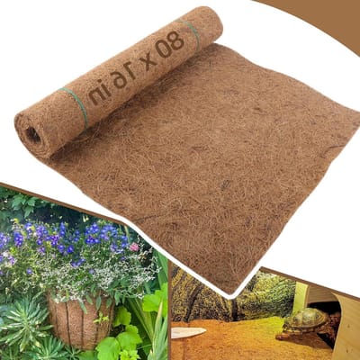 Kokos Voering Vellen - Kokosvezel Rol - Plantenbakken Bekleden - Natuurlijk Materiaal - 40 x 200 cm - Bruin