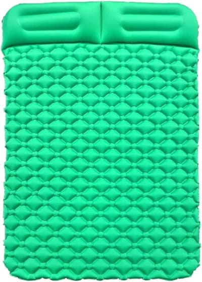 Dubbele Slaapmat - Luchtbed Vochtbestendig - Kamperen en Outdoor - Nylon TPU Materiaal - 198x118x6cm - Donkerblauw