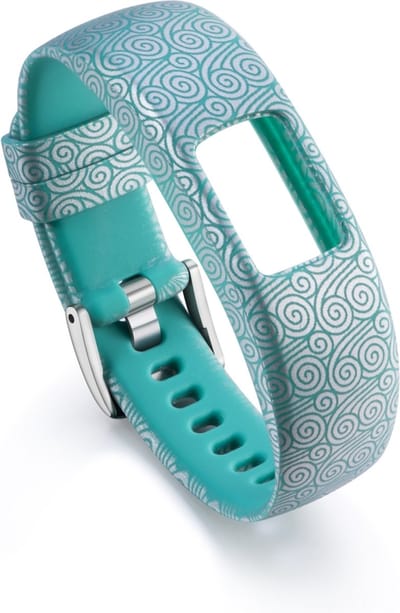 By Qubix - Siliconen sportbandje - Draw Design groen - Geschikt voor Garmin Vivofit 4