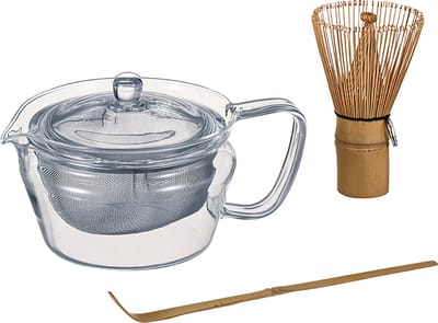 HARIO Zen Matcha Theeset - Hittebestendig Glas - Transparant