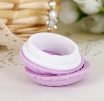 3 Stuks Leuke Macaron Kettingdoosjes - Paars - Sieraden Opbergen - Organizer - Opbergdoos - Op Reis - Reizen - Onderweg - Juwelen - Pillen