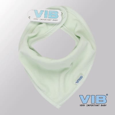 VIB® - Bandana slab Luxe velours - Uni (Mint) - Babykleertjes - Baby cadeau - zwangerschap aankondiging - geboorte cadeau