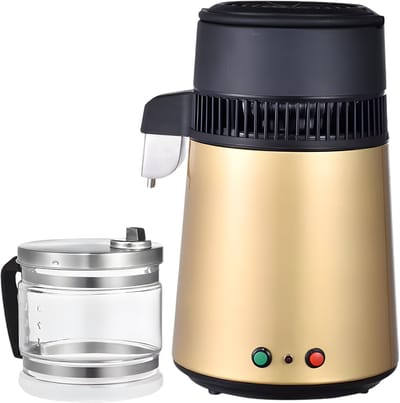 Waterdistilleerder 4L 750W - 1L per Uur - Inclusief Glazen Kan - Voor Thuisgebruik