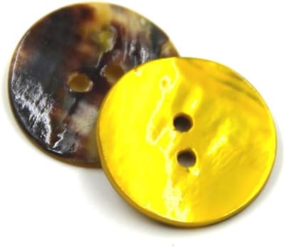 Natuurlijke Schelpen Knopen Set van 30 Stuks, Ronde 2-Holes Knopen voor Handwerken, DIY Kleding en Accessoires, Perfect voor Pullover en Kostuums