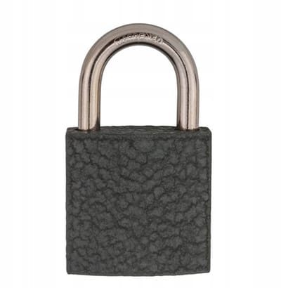 Stevige Grijze Kettingslot 2,5cm voor Koffers en Kastjes - QLOCK KZS 25