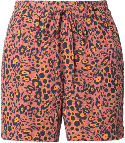 Studio Untold - Dames - Short wijde pijp mousseline leo - Bruin - Maat 54