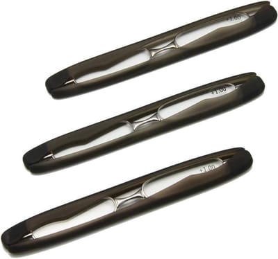 3-Pack Inklapbare Mini Leesbril +1.0 tot +3.5 - Draagbaar en Compact voor Presbyopie