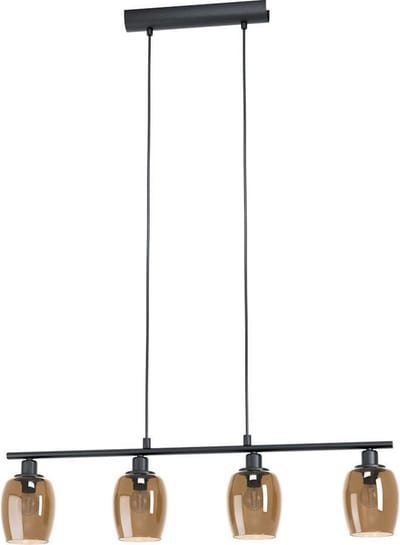 EGLO ZABALEA LANGE TAFEL 4XE14 L785 ZWART/AMBER