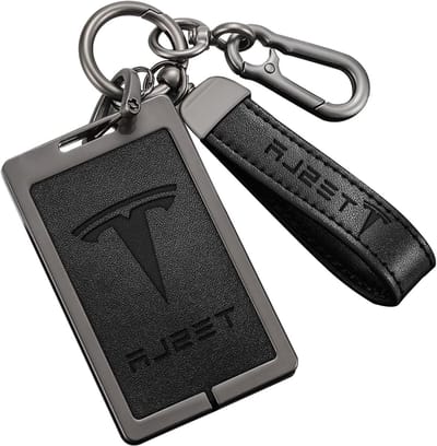 Titel: Siliconen Sleutelkaarthouder voor Tesla Model 3 & Model Y - Sleutelhanger Kaarthouder Accessoires