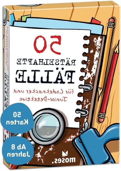 Raadselachtige gevallen - Logica puzzels - Junior detective spelen - 50 uitdagende kaarten - 50 kaarten - Yellow