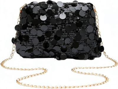 Glinsterende Crossbody Tas voor Dames, Schitterende Schoudertas met Verstelbare Band voor Avond, Feest en Bruiloft