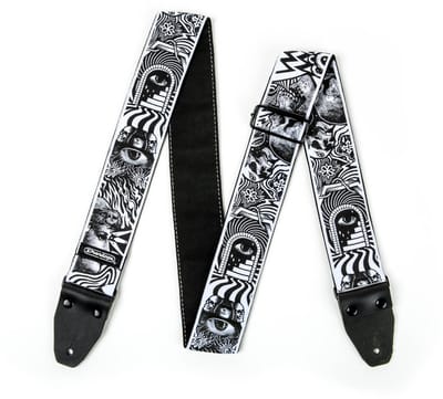 Dunlop ILD04 ILOVEDUST Skulls Black/White - Gitaarband