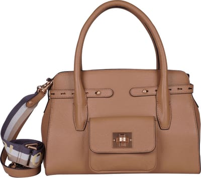 JOOP! Leren Handtas Schoudertas Carino Giulia Handbag Beige Lichtbruin