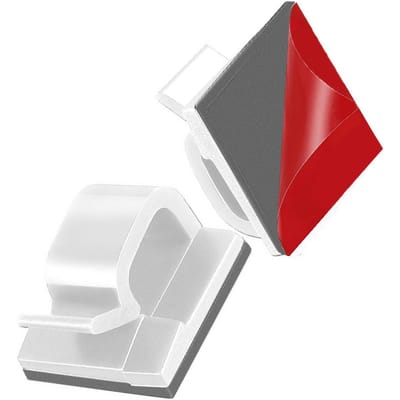Support de câble adhésif Simple gestion de câbles de bureau Organisateur de cordons pour rangement de fils Type 3