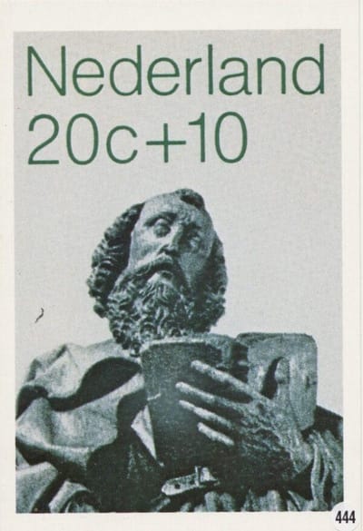 Briefkaart met afbeelding Apostel Paulus postzegel