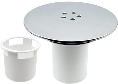 Doucheafvoerdeksel 115 mm - vervanging van doucheafvoerdeksel - universele afvoerdeksel - chromen douchestop - snelle doorstroming