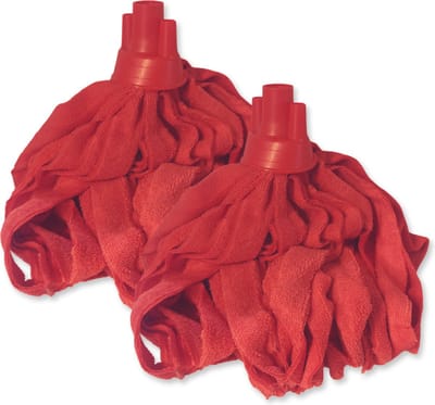 MAUS navulling spaanse mop microvezel - 2 stuks - rood