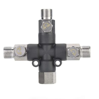 Three-way Airbrush Mounting Accessory 1/8'' Air Separator voor Airbrush en Airpomp