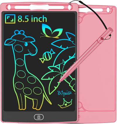 Roze Tekentablet 8.5 Inch – LCD Schrijfbord voor Kinderen – Herbruikbaar Digitaal Tekenbord – Wisbaar & Lichtgewicht – Educatief Speelgoed