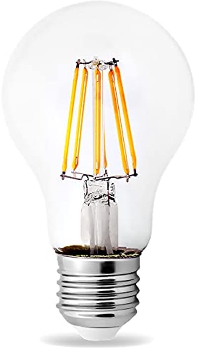 Kwazar Luminaire Filament LED-lamp 8W gloeilamp E27-fitting 230V gloeidraad warmwit Edison Vintage A60