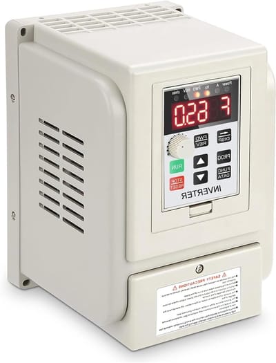 Frequentieomvormer - Toerentalregelaar VFD - Motor Snelheid Regelen - Enkel- naar Driefasige Uitgang - 2.2 kW - Beige