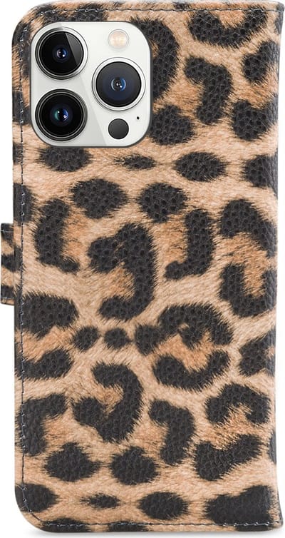 My Style Telefoonhoesje geschikt voor Apple iPhone 13 Pro Max Hoesje | My Style Flex Wallet Bookcase Portemonnee | Pasjeshouder voor 3 Pasjes | Telefoonhoesje voor Pinpas / OV Kaart / Rijbewijs - Leopard