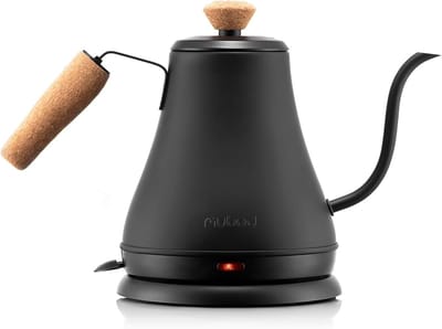 Elektrische Waterketel - Gooseneck Ketel - Koffie Zetten - Precisie Waterstroom - 0.8 Liter - Mat Zwart