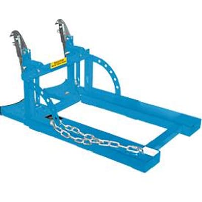 Bauer Vatenheffer RS 60-II, voor vorkheftruck, 2x 60 l vaten, L 1050 x B 650 x H 460 mm, tot 200 kg, staal, lichtblauw
