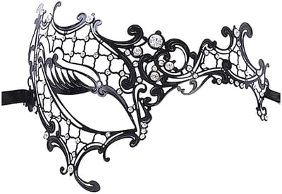 Dailygoods- Venetiaans Masker Dames - Metaal - Maskerade Masker - Carnaval - Cosplay - Vintage Bloemensnijwerk - Oogbedekt Ontwerp - Feestmasker