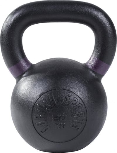 Gorilla Sports Kettlebell - 20 kg - Gietijzer - Olympisch - Zwart