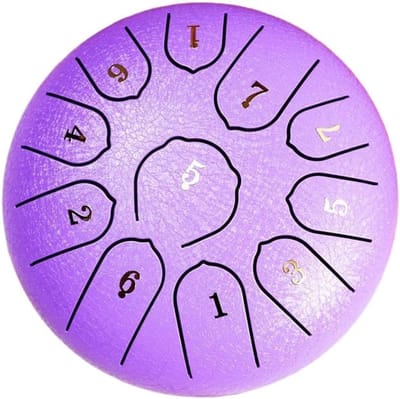 Stalen Tongtrommel - Handpan Drum - Muziek Meditatie - 11 Noten C Majeur - 155 cm - Paars