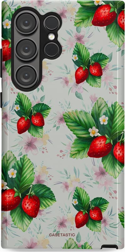 Casetastic Hoesje Geschikt voor Samsung S23 Ultra - Stijlvolle Beschermende Duo-layer Case - Rosales