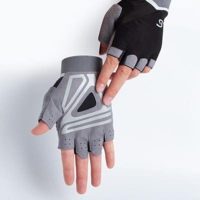 Fitnesshandschoenen voor Dames met Halve Vinger Anti-eelt Fietsen Oefening Yoga Ademend Antislip Slijtvast Zonbescherming Koppel Sporten Fiets XL
