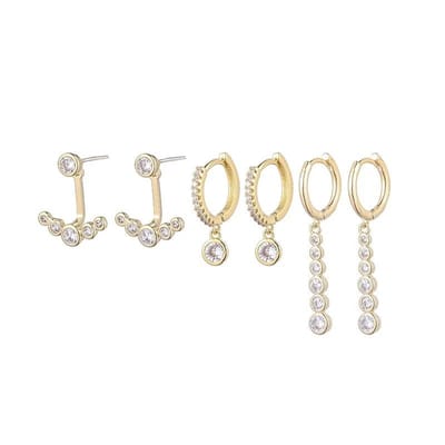 Aramat Jewels | Oorringen | Schitterende Zilveren Oorringetjes Set | | | |12mm | Zilver | Kinderen, Volwassenen | Verkleurd niet