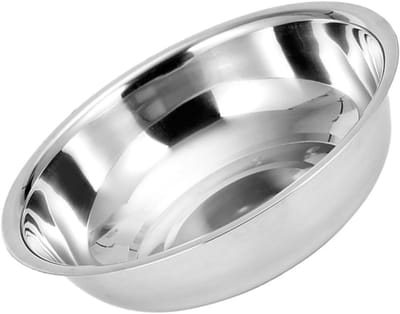 Roestvrijstalen Wasbak - Keukenbasin Opbergbak - Groenten Fruit Wassen - Antislip Ontwerp - 34x34x9CM - Zilver