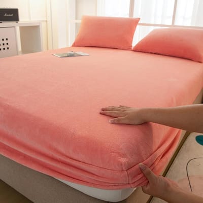 Thermo Hoeslaken - Warm Beddengoed - Slaapkamer Comfort - Kristal Fluweel Zacht - 200x220cm - Jn-11
