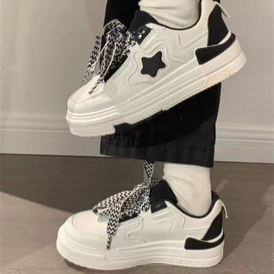 Kleine Witte Schoenen Dames Lichtgewicht Nationale Trend Ademend Niche Casual Schoenen Dames Ins Tide Hoge Waarde Campus Veelzijdige Sportschoenen 40 zwart