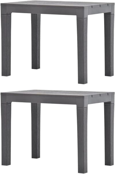 Tuinbanken Set - Buitenbanken - Ontspannen Buiten - Weerbestendig Kunststof - 2 Stuks - Mokka