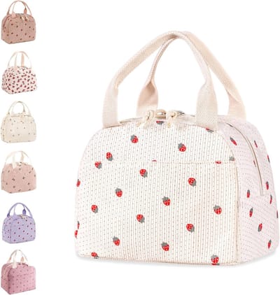 Stijlvolle geïsoleerde lunchtas voor volwassenen en kinderen - Perfect voor werk, school, picknick en reizen, ook als cadeau voor vrouwen