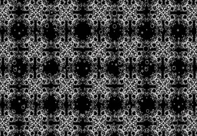 Fotobehang Modern Abstract Pattern Black White | XL - 208cm x 146cm | 130g/m2 Vlies