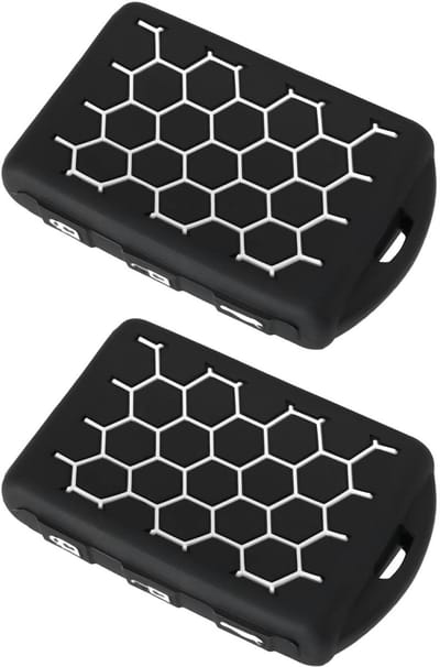Dailygoods- Autosleutel Cover - 2 Stuks - Siliconen - Antislip Grip - Bescherming tegen Krassen - Compatibel met Volvo 4-knops Sleutel - Sleutelhoes