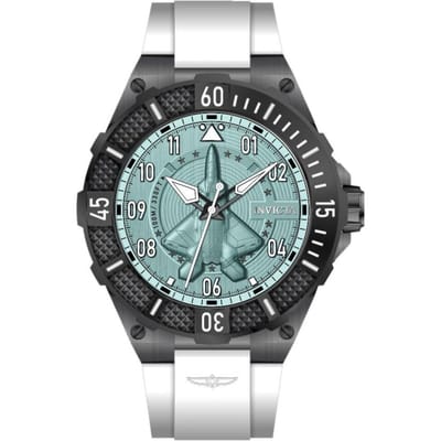 Invicta Aviator 50645 Herenhorloge - Quartz Uurwerk - Roestvrij Staal met Blauwe Wijzerplaat - 50 mm