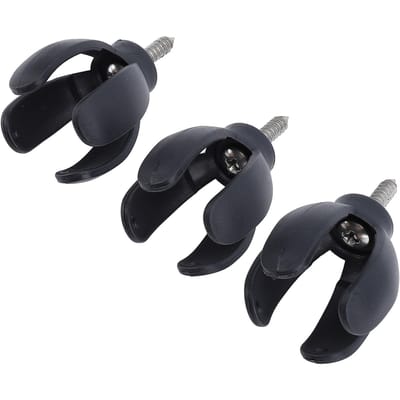 3 stuks 4 Klauw Golfbal Retriever Grijper Opraper Rugspaarder Klauw Op Putter Grip voor Golf Schroeven black