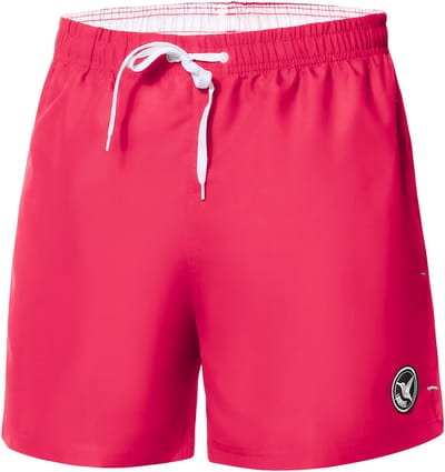 Ladeheid LA-LA40-198-SWS Heren Zwembroek - Zwemshorts - met zijzakken en achterzak - sneldrogend - met binnenslip van mesh - Koordsluiting - Polyester - Roze - L