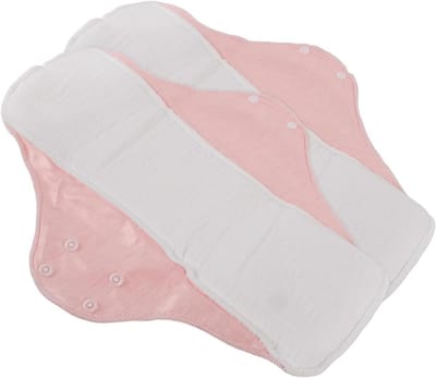 Wasbare Menstruatiepads - Herbruikbare Pantyliners - Persoonlijke Hygiëne - Zachte Katoen - 325 cm - Roze