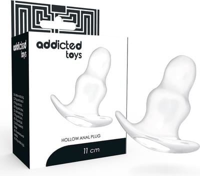 Addicted Toys - Butt Plug - Medium Holle Tunnel Buttplug - Doorzichtig - 11cm